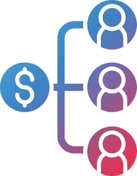 Income Distribution Vector Icon