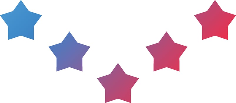 5 Stars Vector Vector Icon