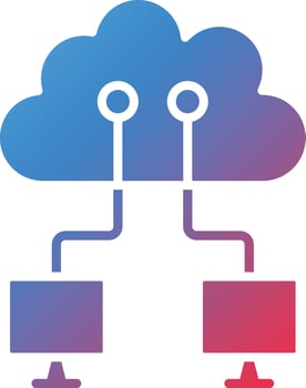 Cloud Networking Vector Icon