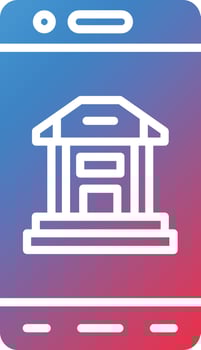 Mobile Banking Vector Icon