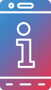 Mobile Info Vector Icon