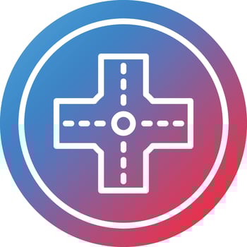 Intersection Vector Icon