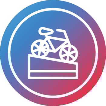 Hill Road Vector Icon