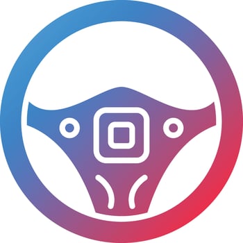 Steering Wheel Vector Icon