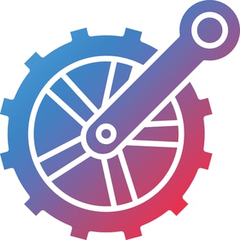 Crankset Vector Icon