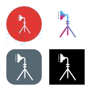 Unique Light Stand Vector Icon