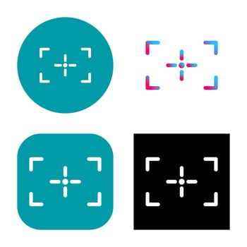 Unique Focus Vector Icon