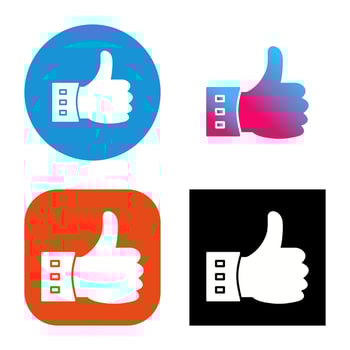 Unique Like Vector Icon