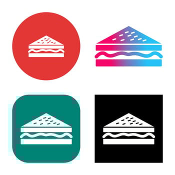 Unique Sandwich Vector Icon