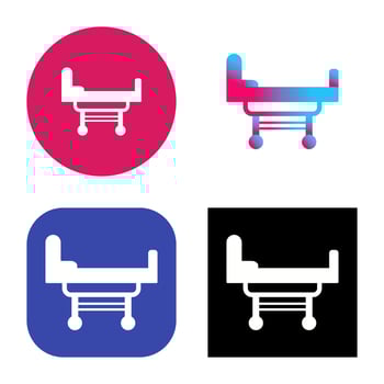 Hospital Bed Vector Icon