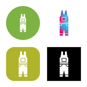 Jumpsuit Vector Icon