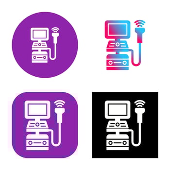 Ultrasound Machine Vector Icon