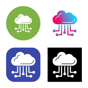 Cloud Computing Vector Icon