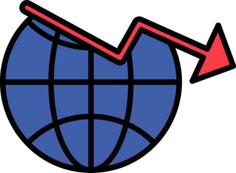 Economic Crisis Vector Icon