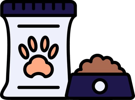 pet food Vector Icon