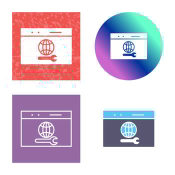 Unique Web Support Vector Icon