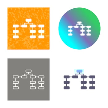 Unique Seo Structure Vector Icon