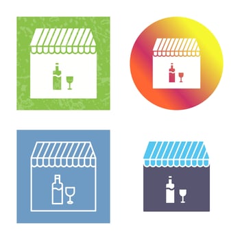 Unique Cafe and Bar Vector Icon