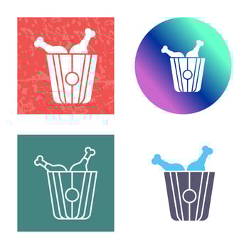 Fried Chicken Vector Icon