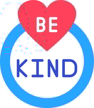 Be Kind Vector Icon