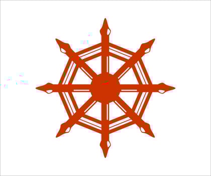 Steering Ship Wheel Vector illustration