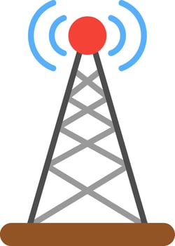 Broadcast Vector Icon