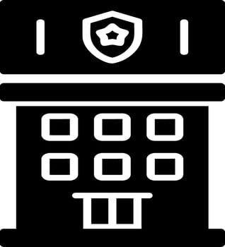 Police Station Vector Icon
