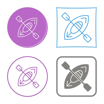 Kayak Vector Icon