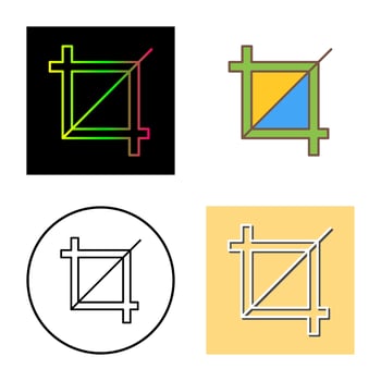 Unique Crop Vector Icon