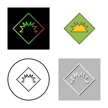 Danger of Welding Flash Vector Icon