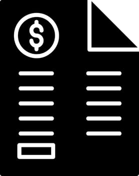 Bill Vector Icon