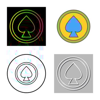 Unique Spade Vector Icon