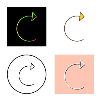 Unique Reload Vector Icon