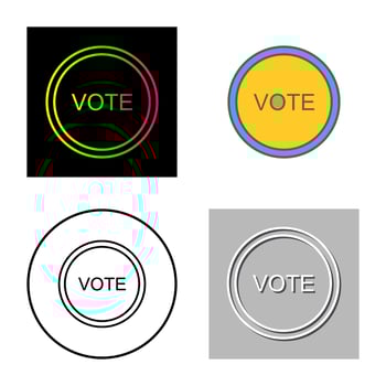 Vote Link Vector Icon