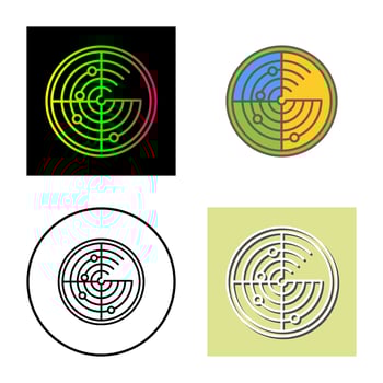 Radar Vector Icon