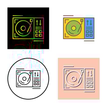 Turntable Vector Icon