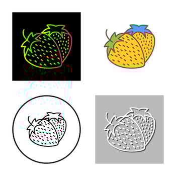 Strawberry Vector Icon