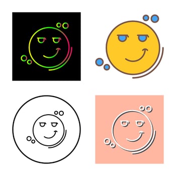 Smirk Vector Icon