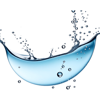 liquid water surface with bubbles. AI Generative png