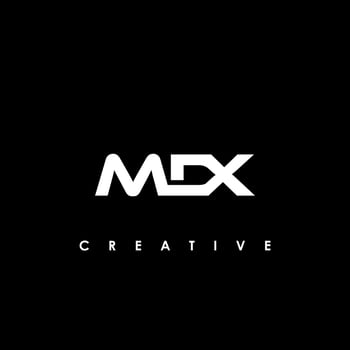 MDX Letter Initial Logo Design Template Vector Illustration