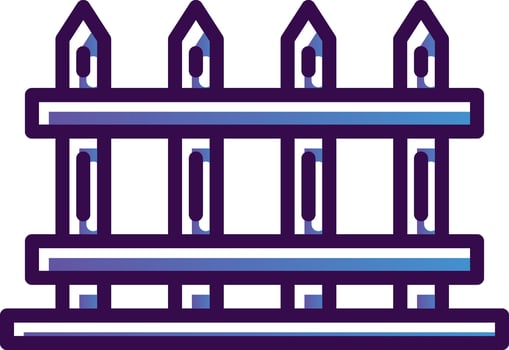 Fence Vector Icon Design