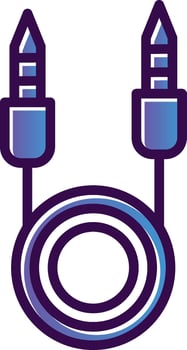 Sound cable Vector Icon Design