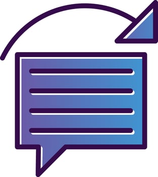 Reply Vector Icon Design