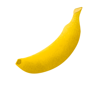 Isolated banana illustration png