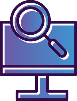 Magnifying Glass Vector Icon Design