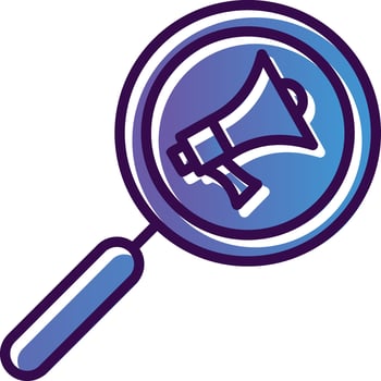 Magnifying Glass Vector Icon Design