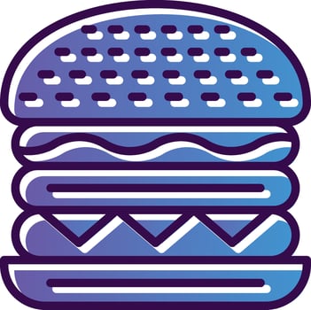 Cheeseburger Vector Icon Design