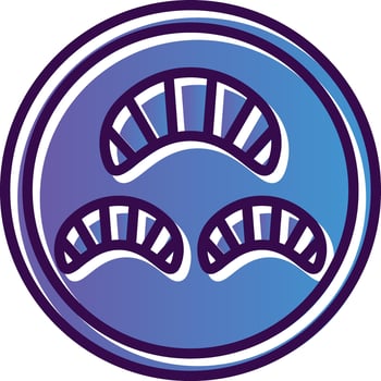 Croissant Vector Icon Design