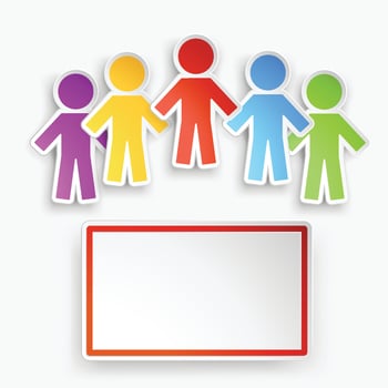paper people group vector
