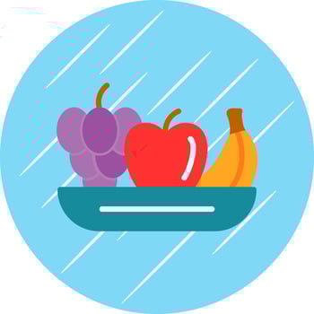 Fruit Salad Vector Icon Design